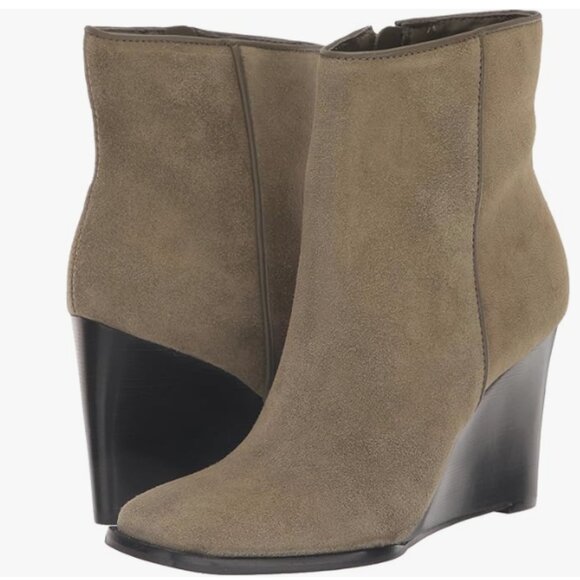 NEW DOLCE VITA Made In Brazil Suede Susann Booties in moss for women 925 4m2 - Picture 1 of 8